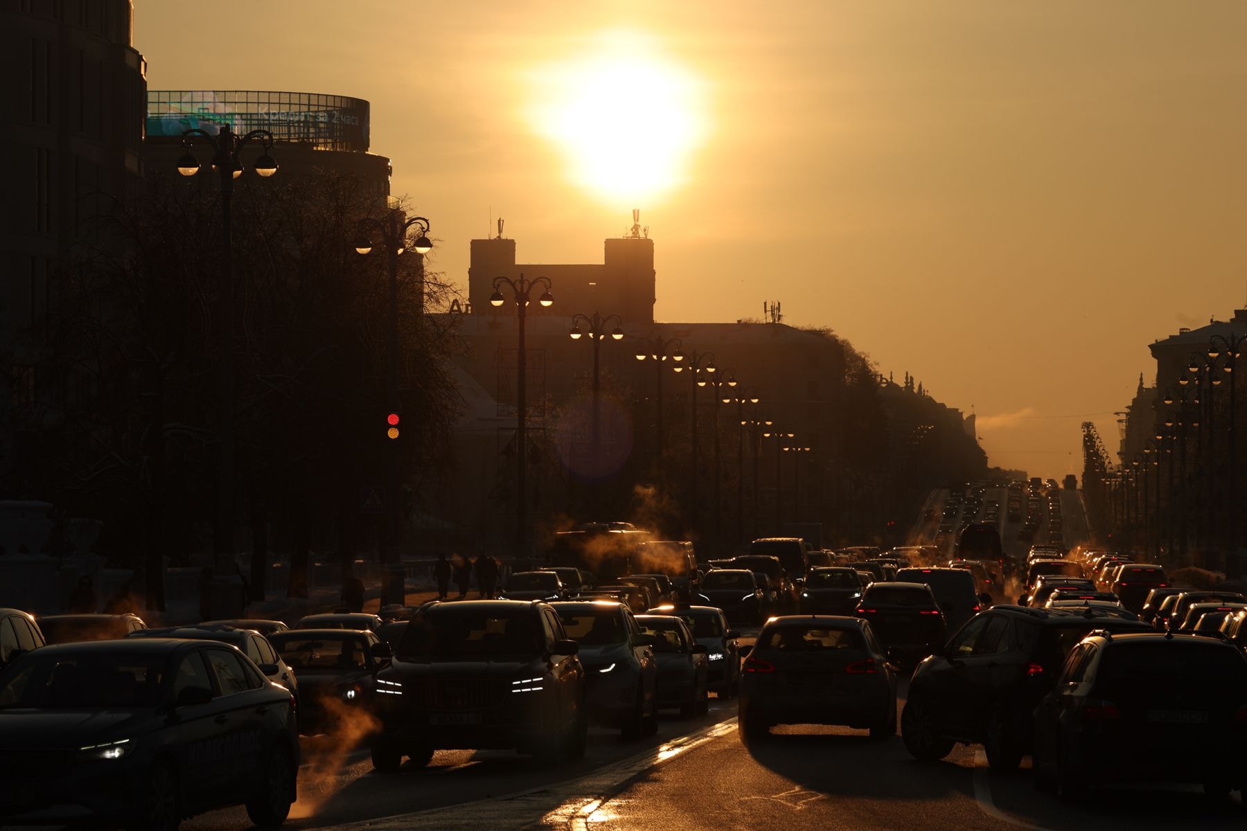 Закат солнца в Минске