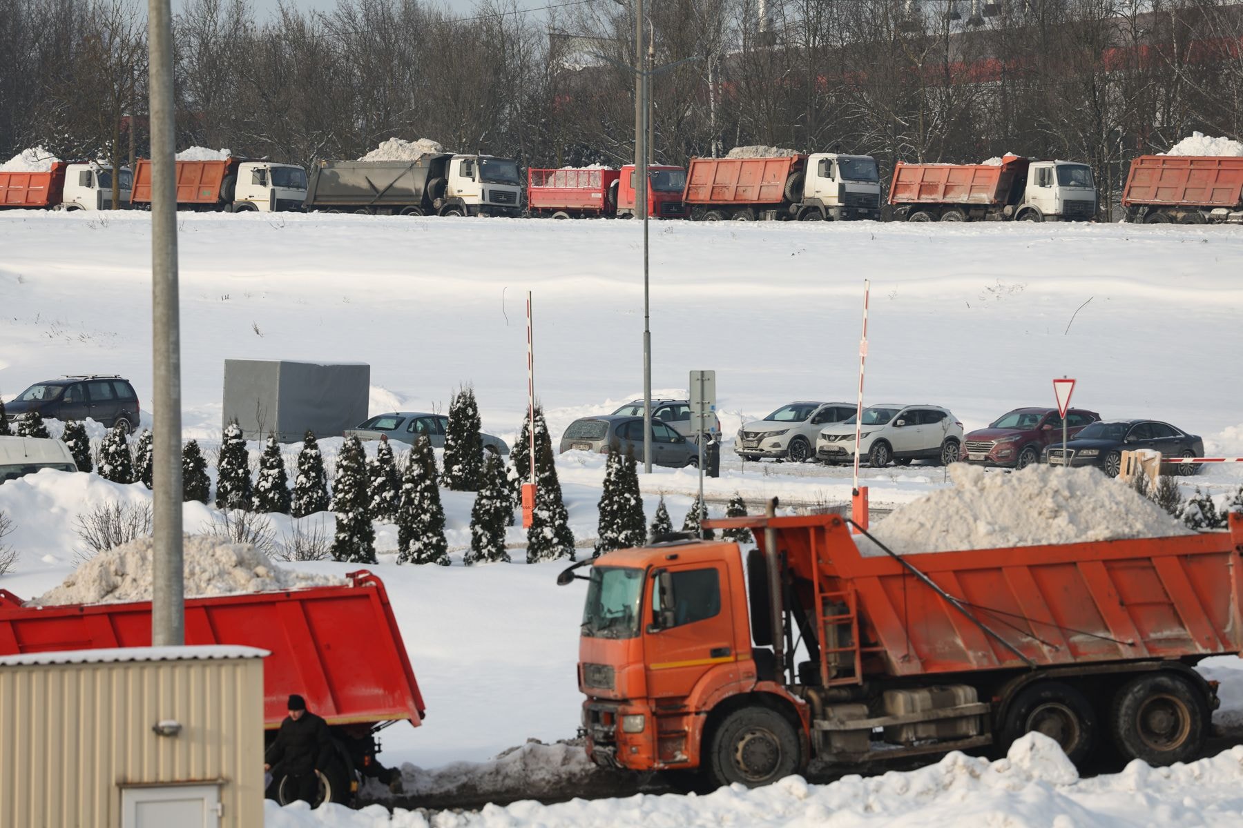 Снегоплавильная станция в Минске