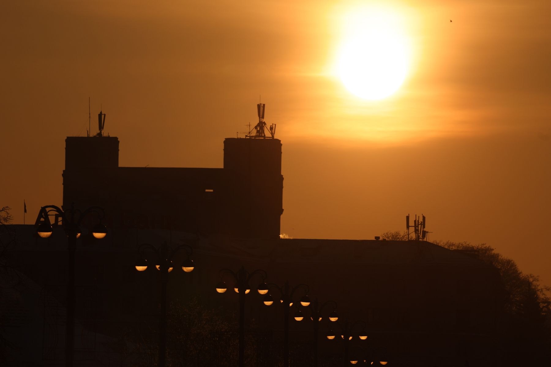 Закат солнца в Минске
