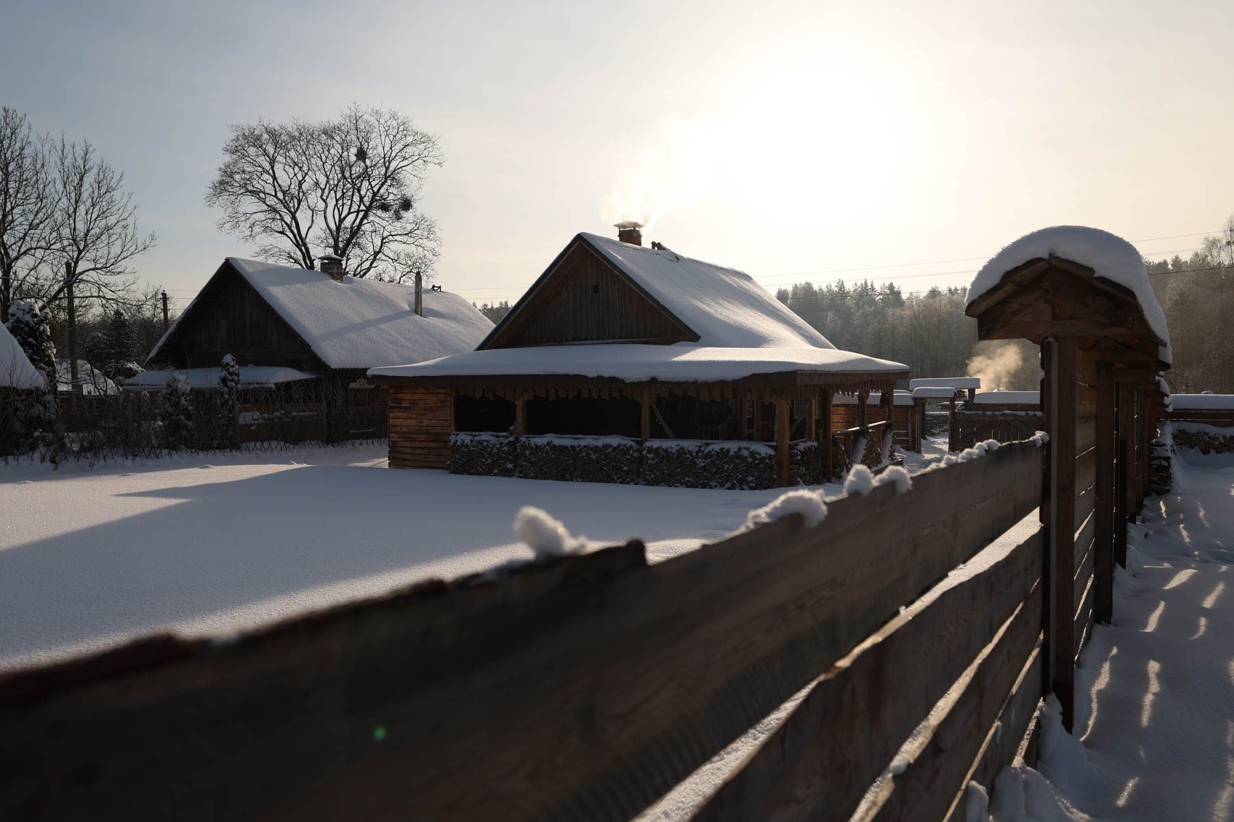 Деревня зимой