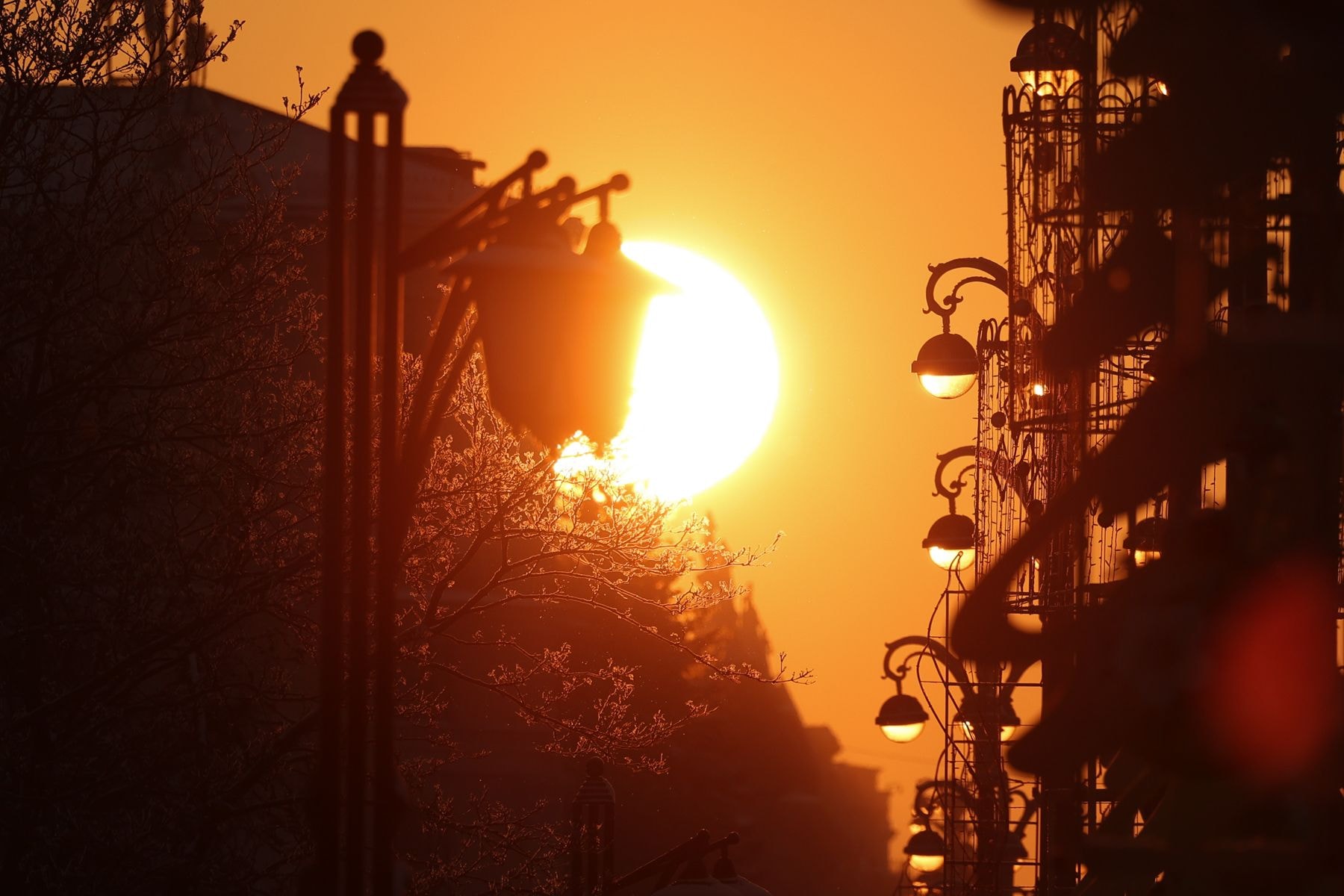 Закат солнца в Минске