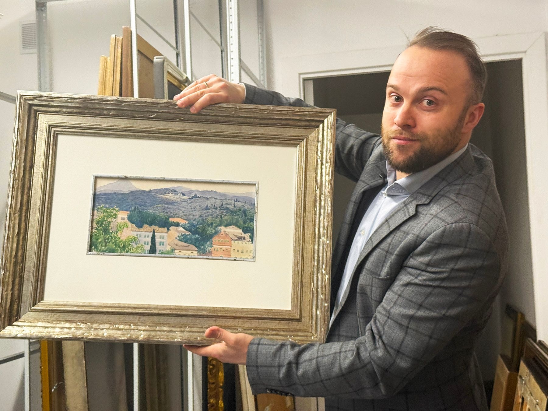 «Пейзаж с кипарисами» Леона Бакста из запасников галереи. © Times.by