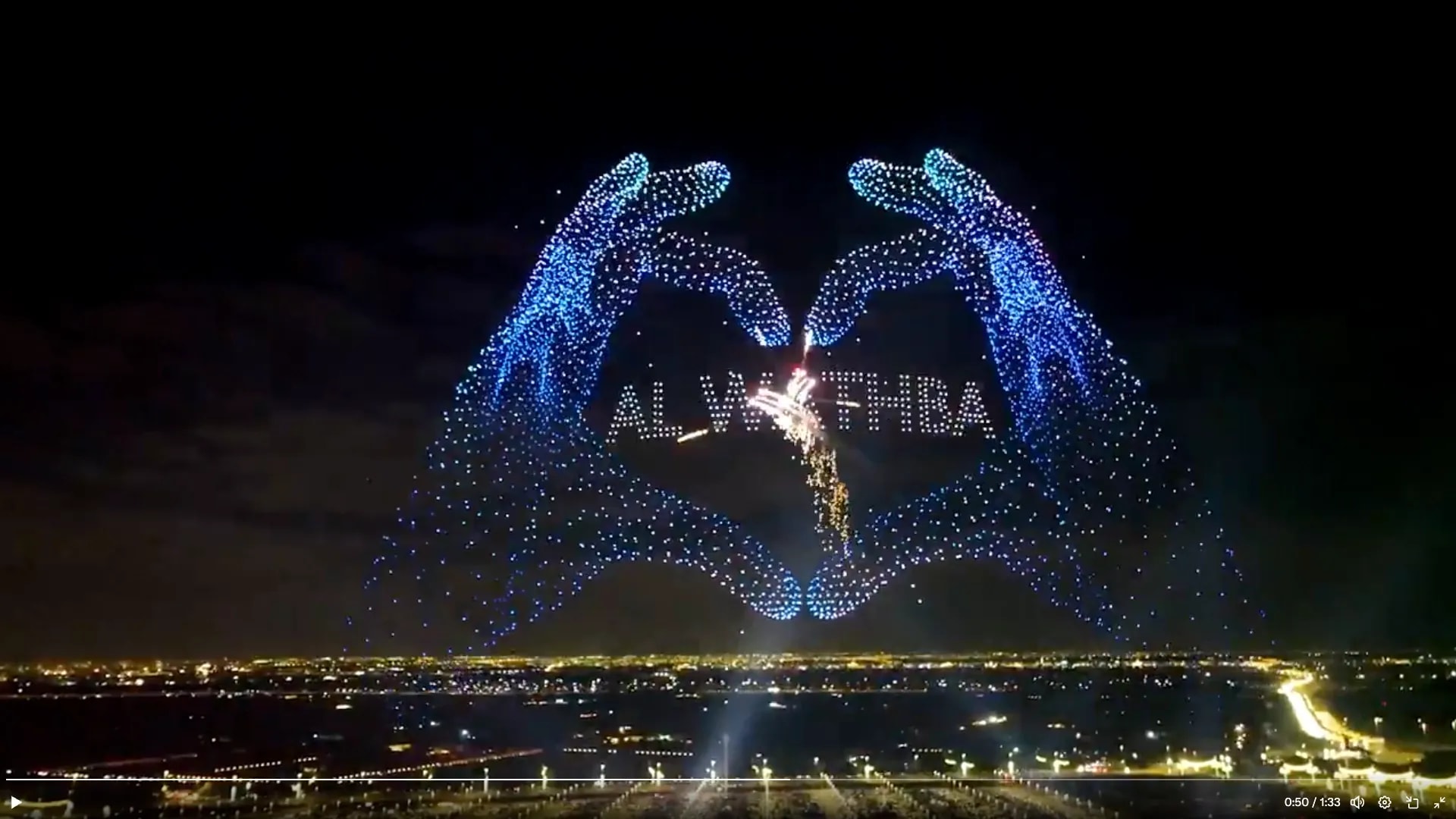 Новогодний салют в Абу-Даби