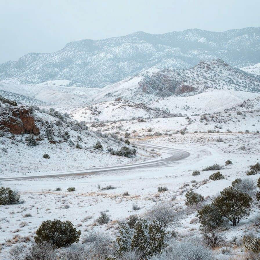 В Саудовской Аравии выпал снег