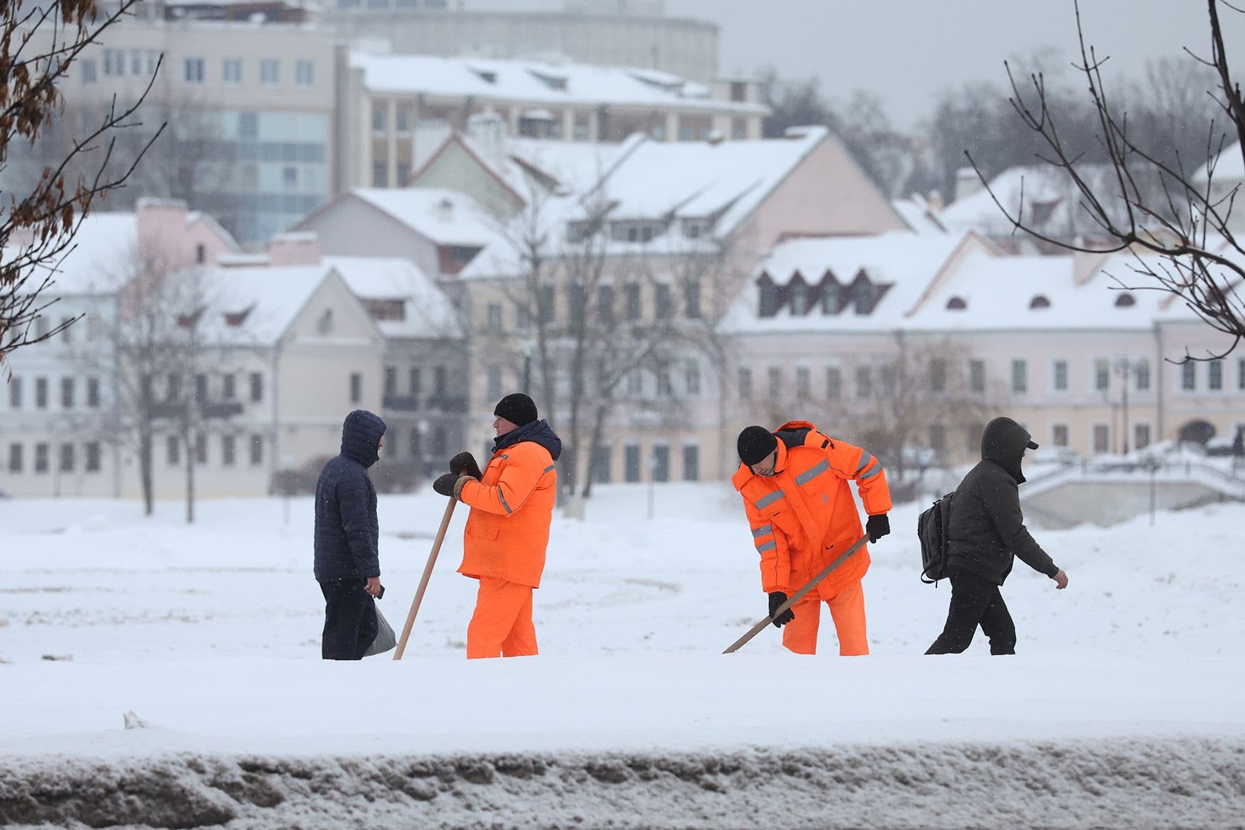 Уборка снега в Минске